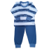 Pijama Algodão Azul com Listras  Brancas +R$ 49,00